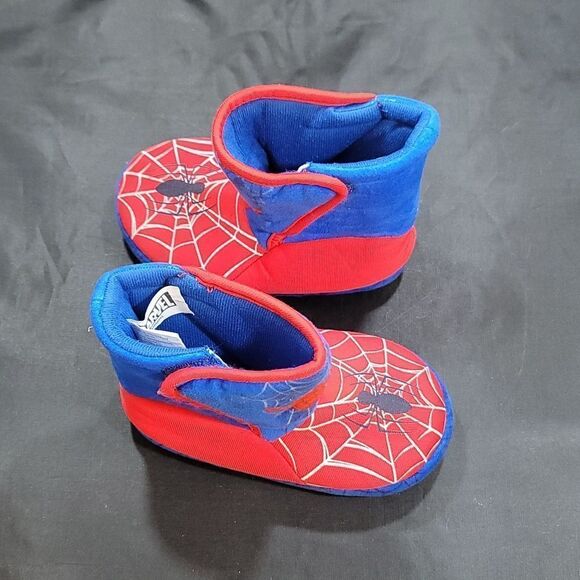 BRAND NEW MARVEL BOY'S SPIDER-MAN SLIPPER BOOTIES - Picture 9 of 13
